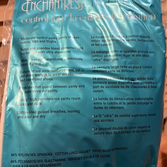 Control top hosiery with sheer legs - Picture 5 of 5